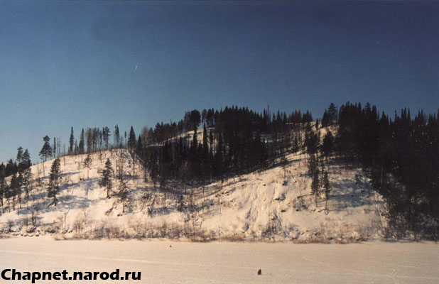 Вид на Лебедевскую гору зимой